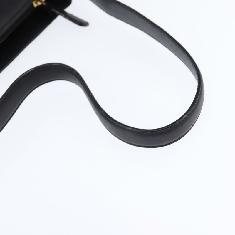 【日本直送】Salvatore Ferragamo 黑色金色皮革肩背包，正品編號 148231-6