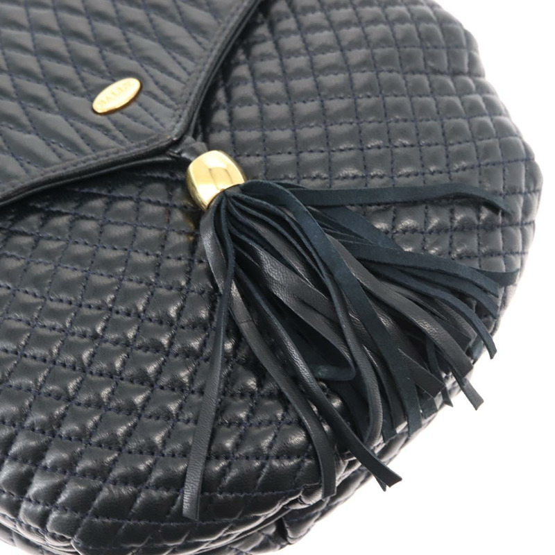 【日本直送】BALLY 鏈條單肩包 皮革 海軍藍 金色 正品 148234-8