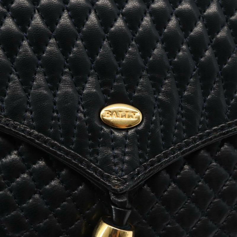 【日本直送】BALLY 鏈條單肩包 皮革 海軍藍 金色 正品 148234-17