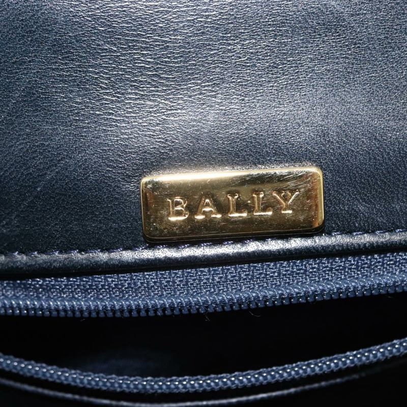 【日本直送】BALLY 鏈條單肩包 皮革 海軍藍 金色 正品 148234-18