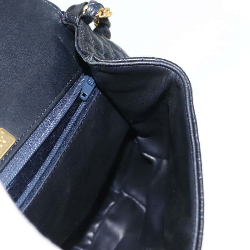 【日本直送】BALLY 鏈條單肩包 皮革 海軍藍 金色 正品 148234-19