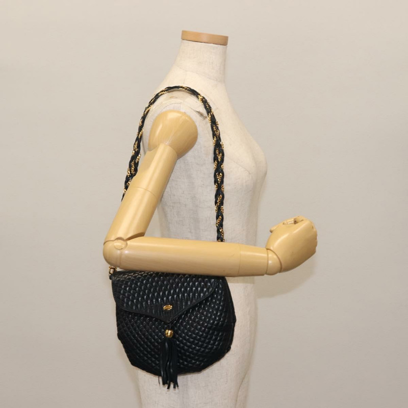 【日本直送】BALLY 鏈條單肩包 皮革 海軍藍 金色 正品 148234-21