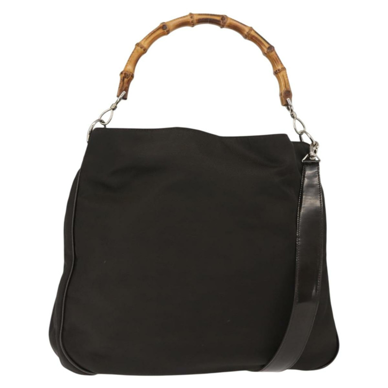 【日本直送】GUCCI 竹節肩背包 尼龍 兩用 棕色 001 3444 1577 Auth 148249-0