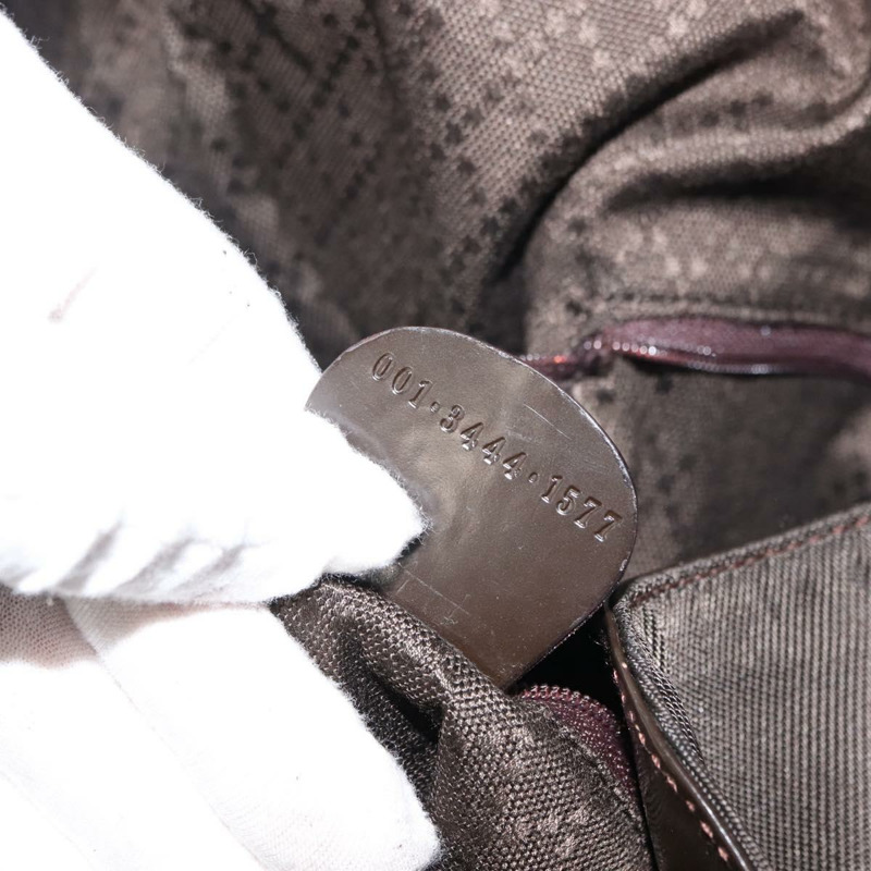 【日本直送】GUCCI 竹節肩背包 尼龍 兩用 棕色 001 3444 1577 Auth 148249-11