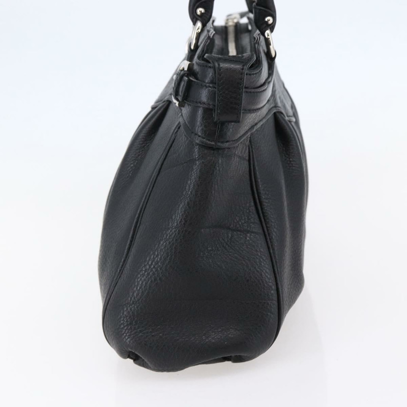 【日本直送】Salvatore Ferragamo Gancini 手袋 皮革 黑色 銀色 正品 147518-3