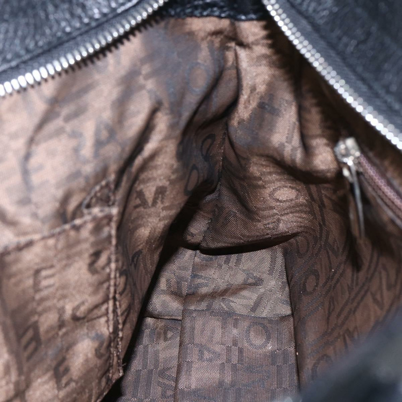 【日本直送】Salvatore Ferragamo Gancini 手袋 皮革 黑色 銀色 正品 147518-19