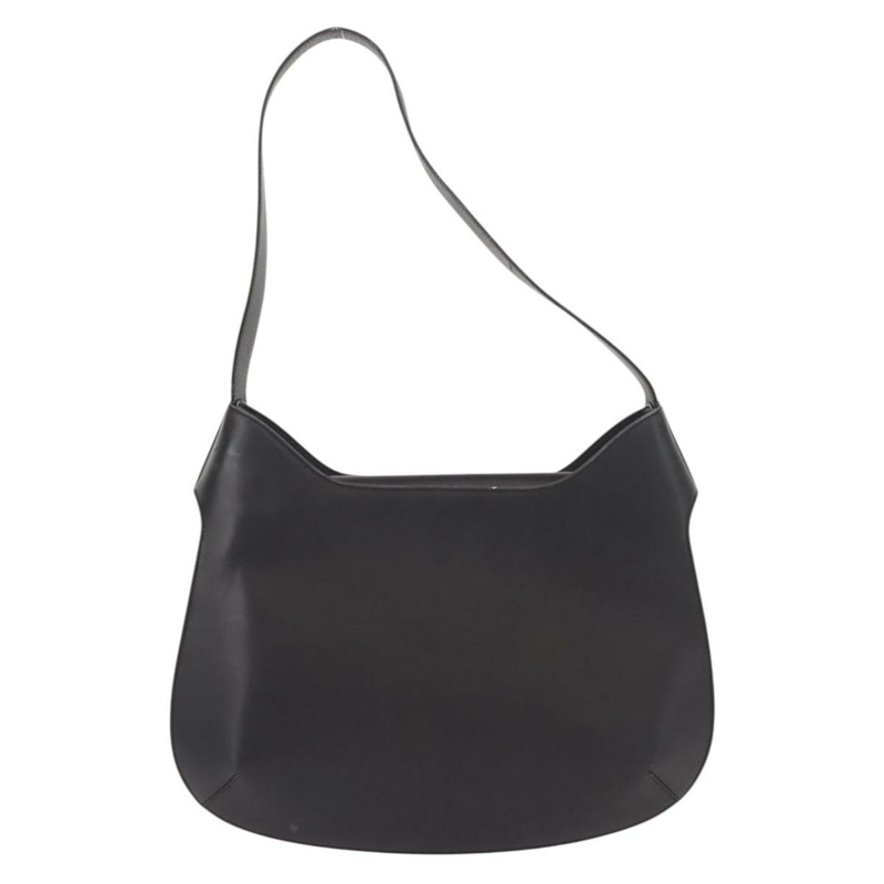 【日本直送】Salvatore Ferragamo 黑色金色皮革肩背包，正品 gh1111-1