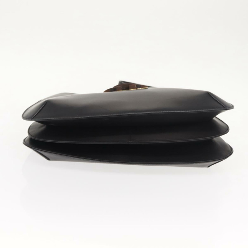 【日本直送】Salvatore Ferragamo 黑色金色皮革肩背包，正品 gh1111-4