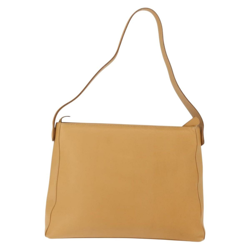 【日本直送】Salvatore Ferragamo 皮革肩背包 米色 金色 正品 gh1110-1