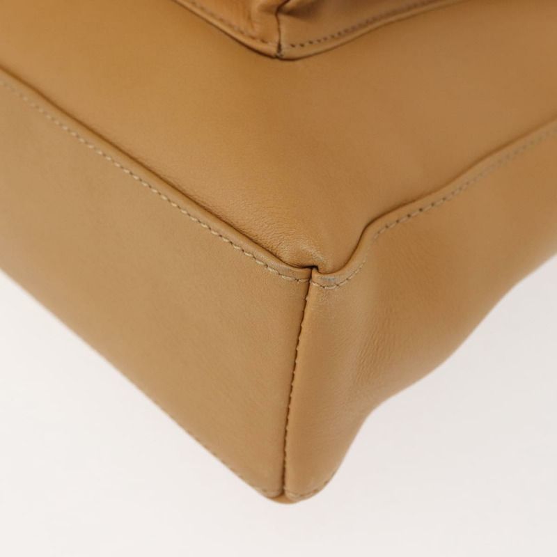 【日本直送】Salvatore Ferragamo 皮革肩背包 米色 金色 正品 gh1110-13