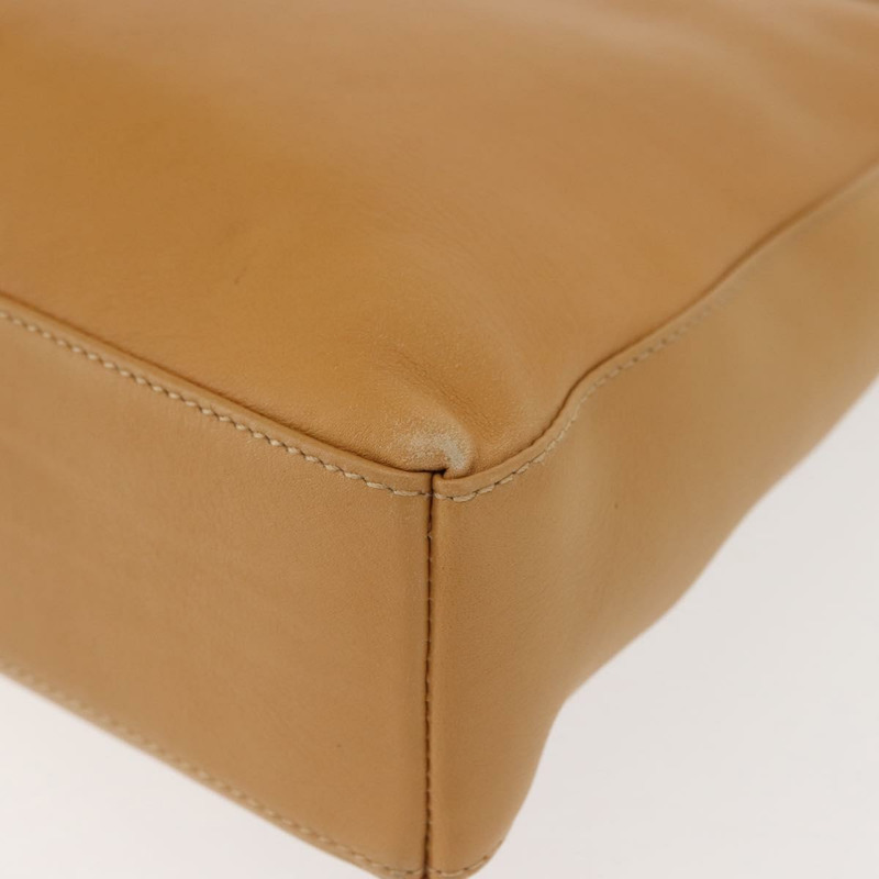 【日本直送】Salvatore Ferragamo 皮革肩背包 米色 金色 正品 gh1110-15