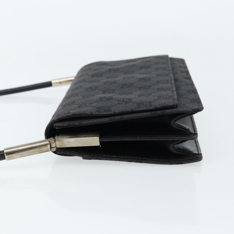 【日本直送】GUCCI GG帆布肩背包 黑色 銀色 001 3815 正品 gh1129-3