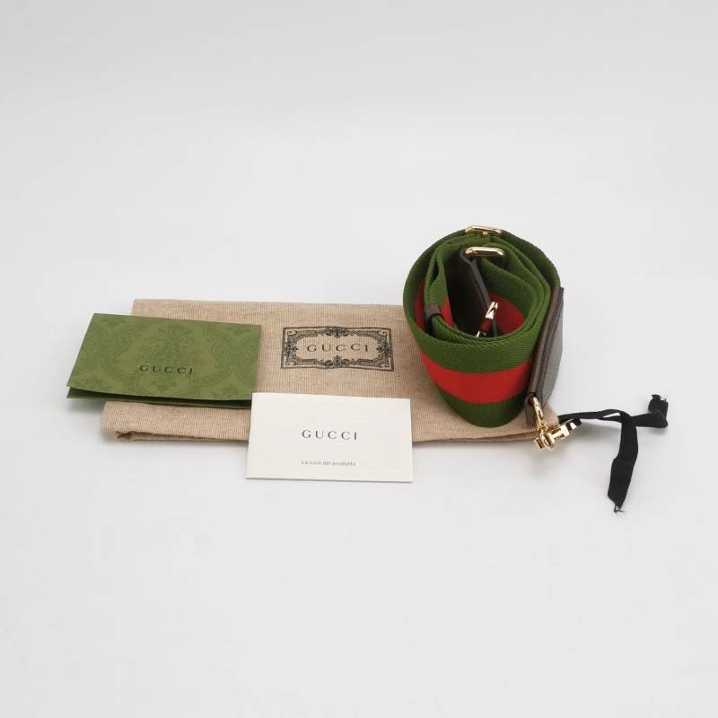 Gucci 1955迷你牛皮雙G老花馬銜扣斜挎包單肩包-8