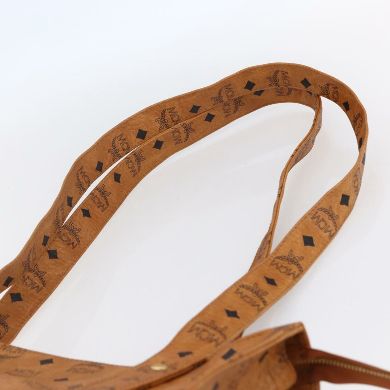 【日本直送】MCM Logoogram Vicetos 手提包 PVC 皮革 棕色 金色 正品 gh1079-13