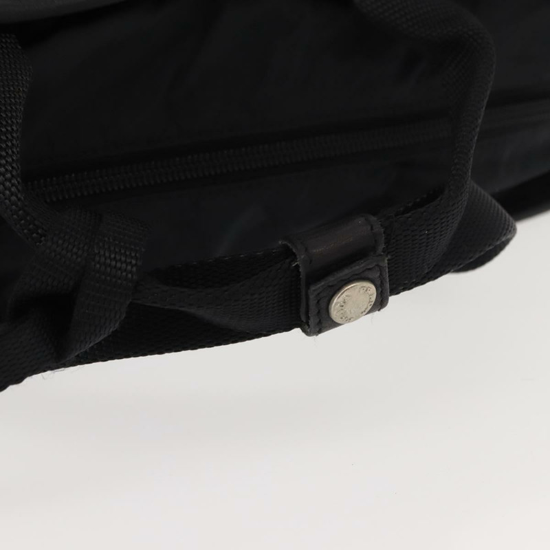 【日本直送】PRADA 運動手提包 尼龍皮革 黑色 銀色 正品 gh1071-6