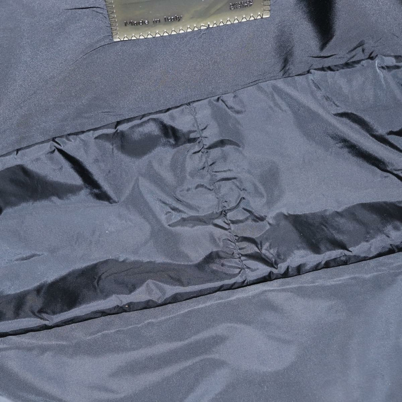 【日本直送】PRADA 運動手提包 尼龍皮革 黑色 銀色 正品 gh1071-10