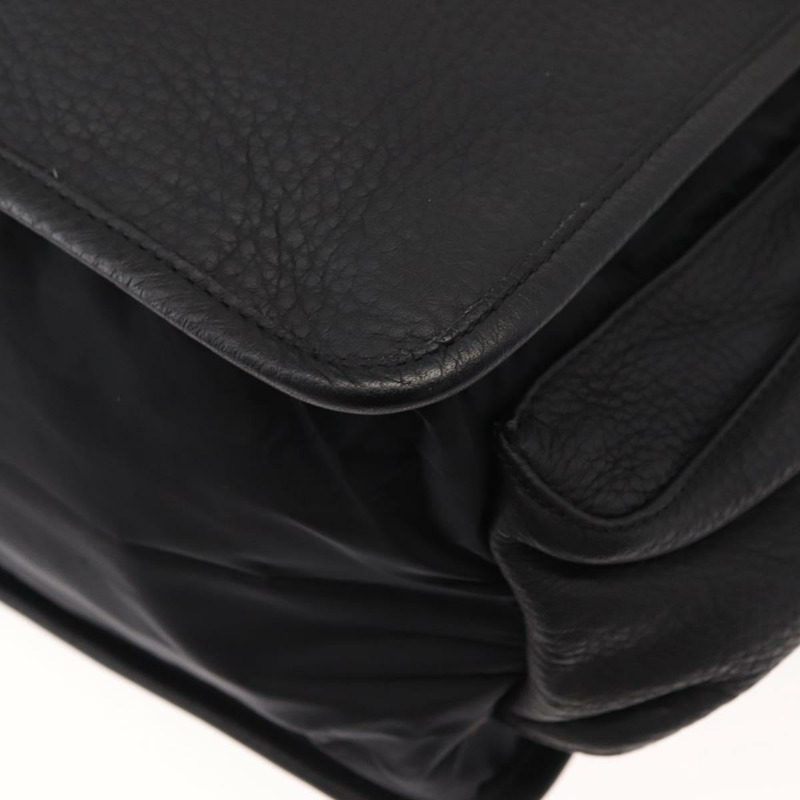 【日本直送】PRADA 運動手提包 尼龍皮革 黑色 銀色 正品 gh1071-15