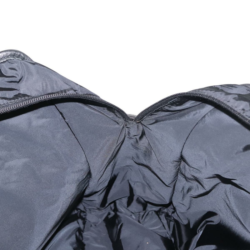 【日本直送】PRADA 運動手提包 尼龍皮革 黑色 銀色 正品 gh1071-20