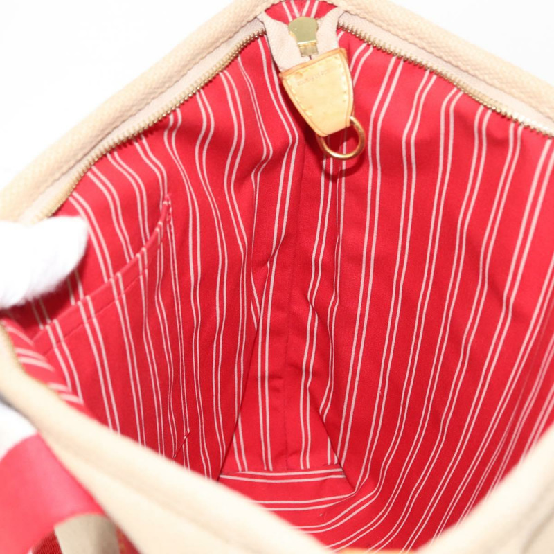 【日本直送】路易威登 Antigua Cabas MM 手提包 帆布 米色 紅色 M40035 LV 正品 gh1049-19