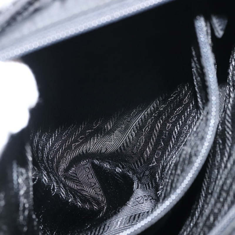 【日本直送】PRADA 尼龍托特包 黑色 銀色 正品 gh1067-20