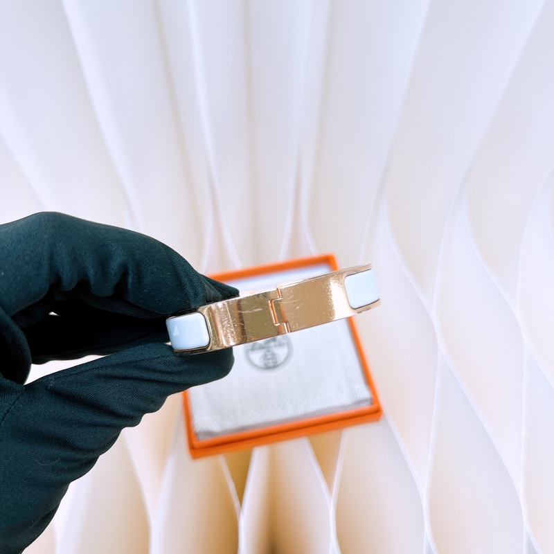 Hermes clic h pm 白金手環-4