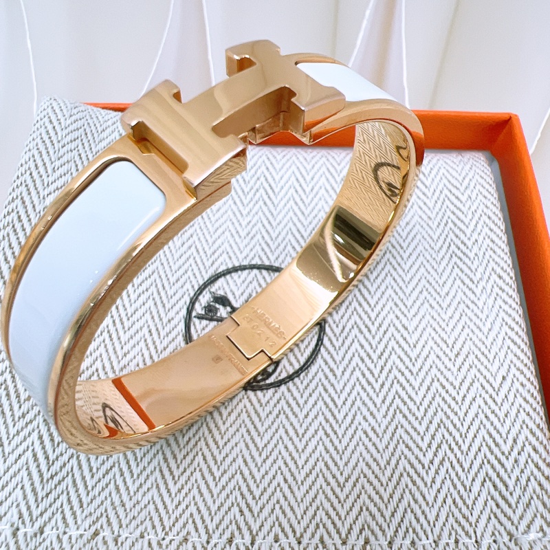 Hermes clic h pm 白金手環-9