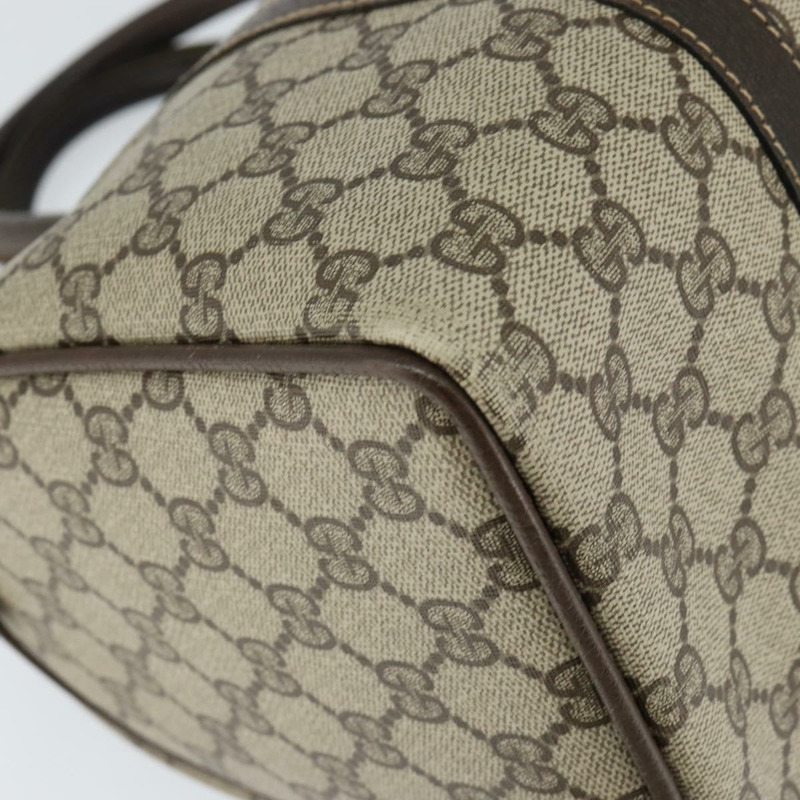 【日本直送】GUCCI GG Supreme Web Sherry Line 手提包 PVC 米色 金色 24 012 3842 正品 149058-14