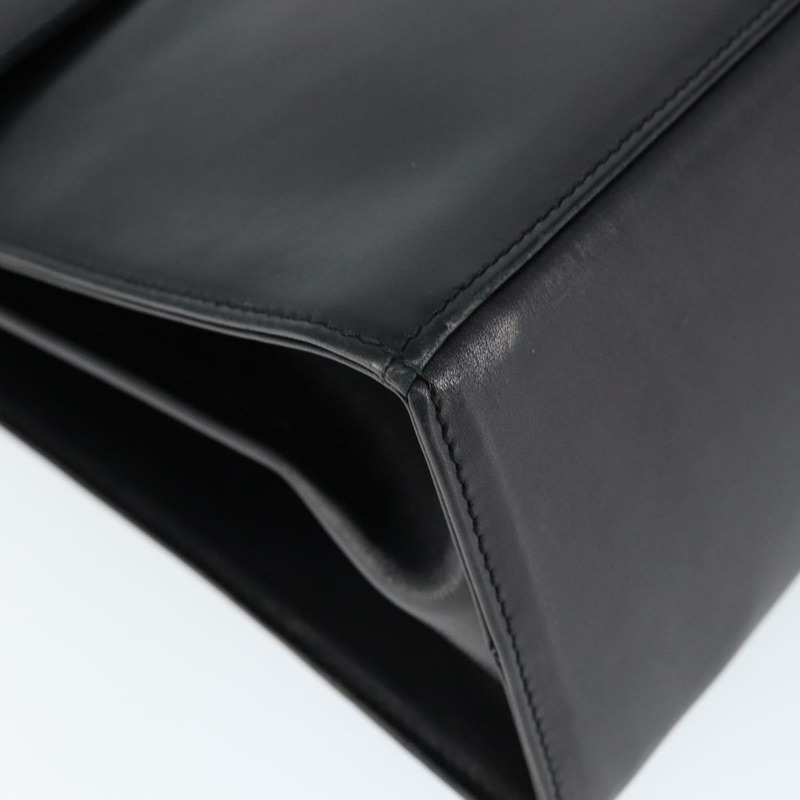 【日本直送】Salvatore Ferragamo Gancini 手提包 皮革 黑色 金色 正品 149087-15