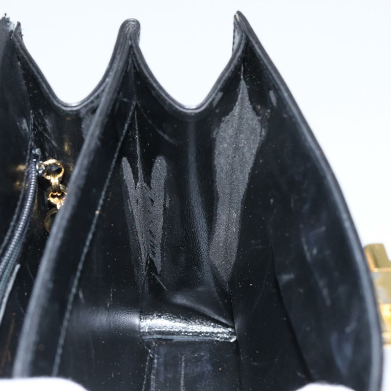 【日本直送】Salvatore Ferragamo Gancini 手提包 皮革 黑色 金色 正品 149087-18