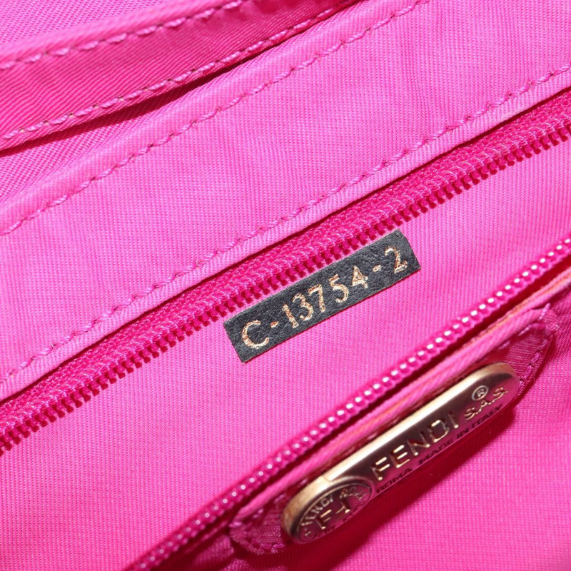 【日本直送】FENDI 尼龍手提包 2way 粉紅色金色 Auth 149066-11