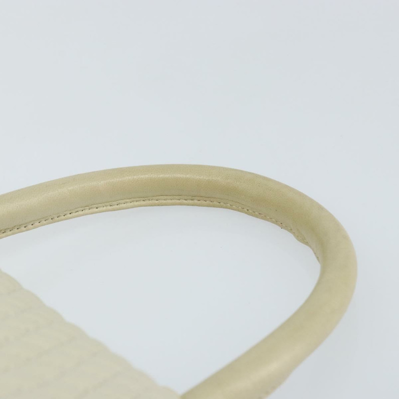 【日本直送】BALLY 絎縫手提包 皮革 白色 金色 正品 gh1163-7