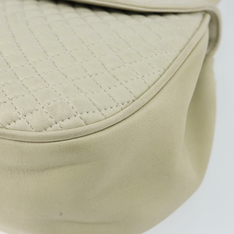 【日本直送】BALLY 絎縫手提包 皮革 白色 金色 正品 gh1163-8