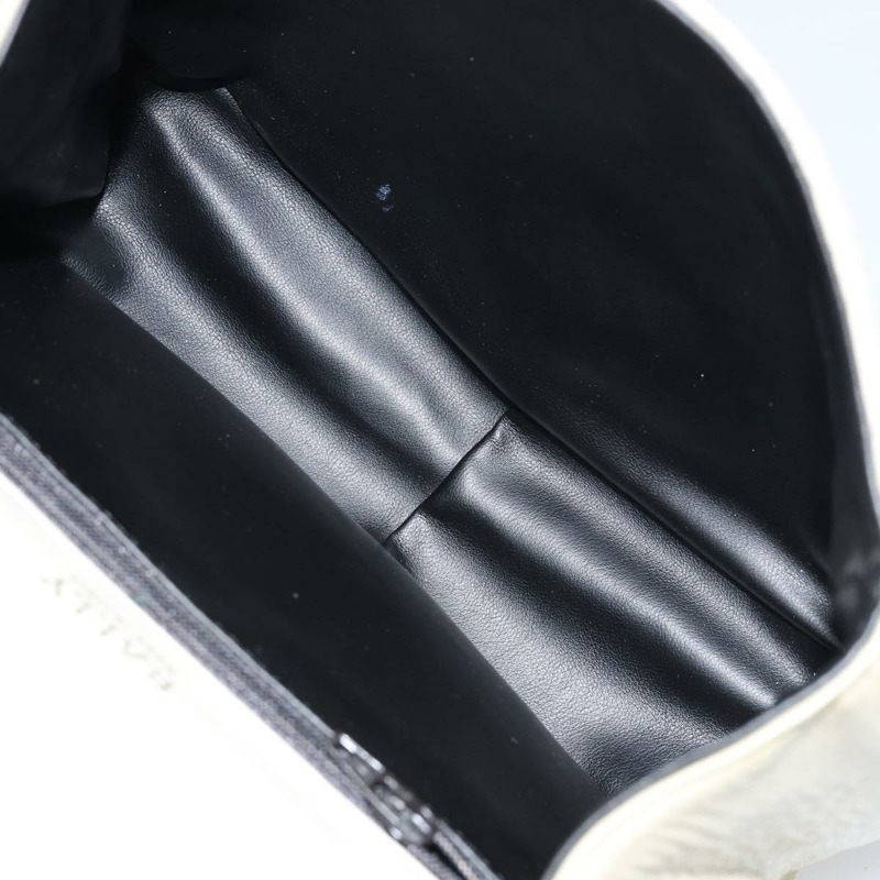 【日本直送】BALLY 絎縫手提包 皮革 白色 金色 正品 gh1163-10