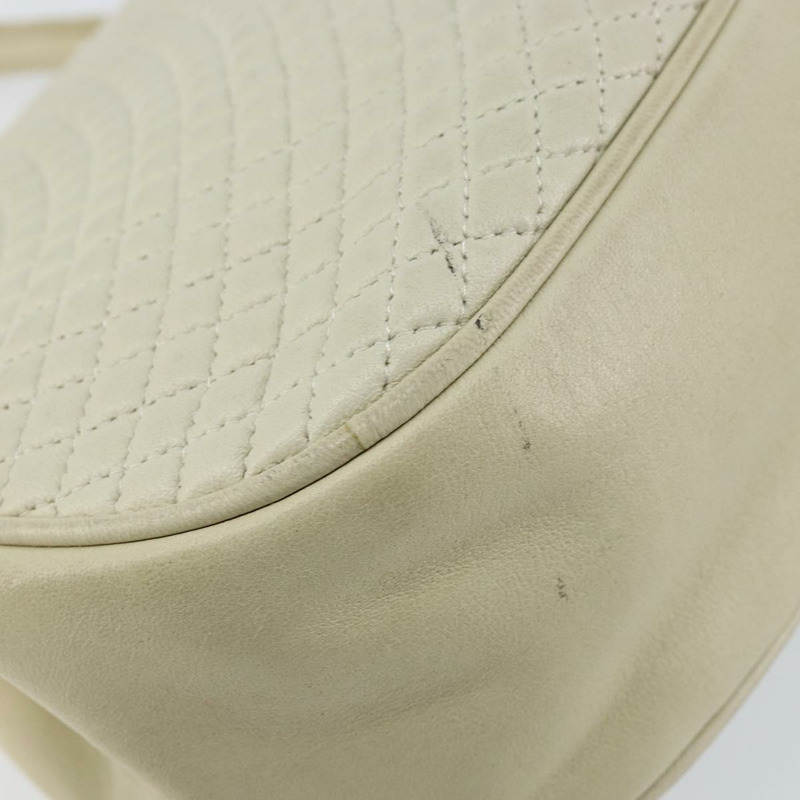 【日本直送】BALLY 絎縫手提包 皮革 白色 金色 正品 gh1163-15