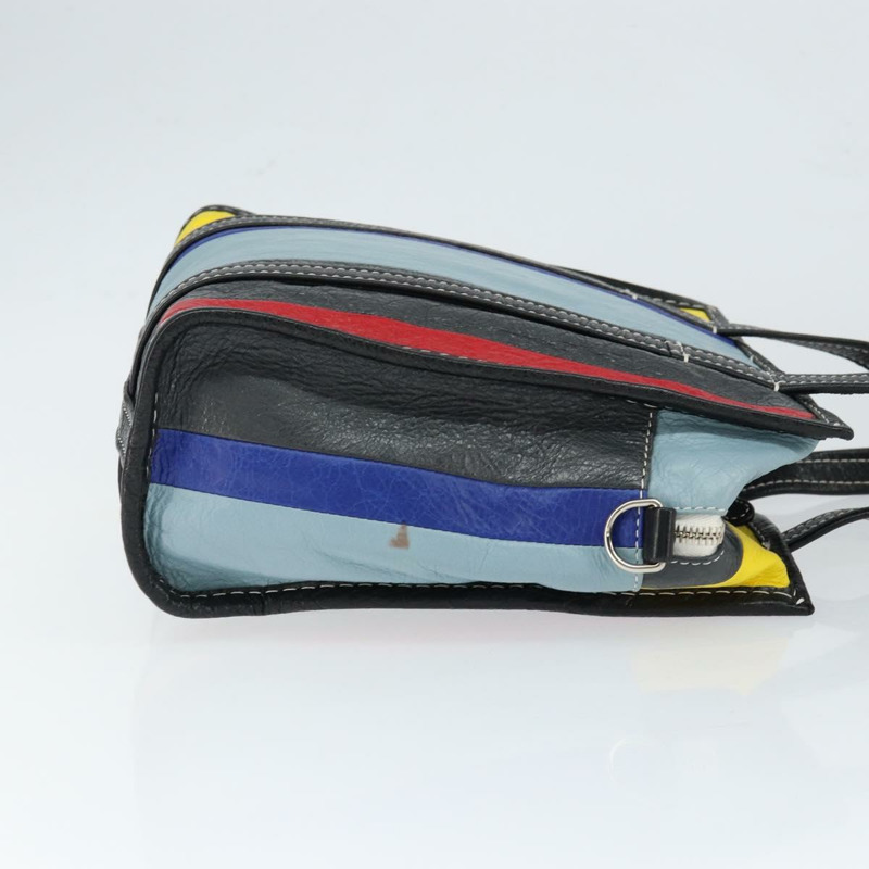 【日本直送】BALENCIAGA Bazaar Shopper XS 手提包 皮革 2way Multicolor 513989 Auth 149219-2