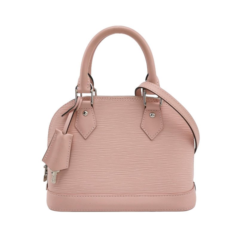 Louis Vuitton (LV) Alma BB 牛皮水波紋純色水波紋貝殼包斜挎包單肩包 9.8新-0