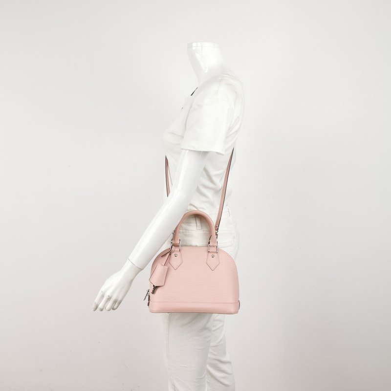 Louis Vuitton (LV) Alma BB 牛皮水波紋純色水波紋貝殼包斜挎包單肩包 9.8新-1