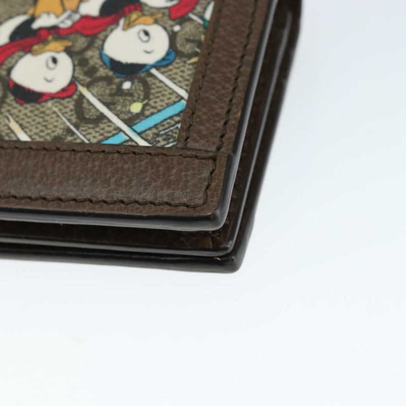 【日本直送】GUCCI GG Supreme 迷你錢包 PVC 米色 648121 正品 149240-14