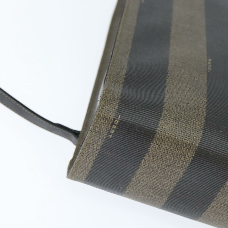 【日本直送】FENDI 胡桃色帆布手提包 PVC 兩用黑色棕色 正品 gh1157-14