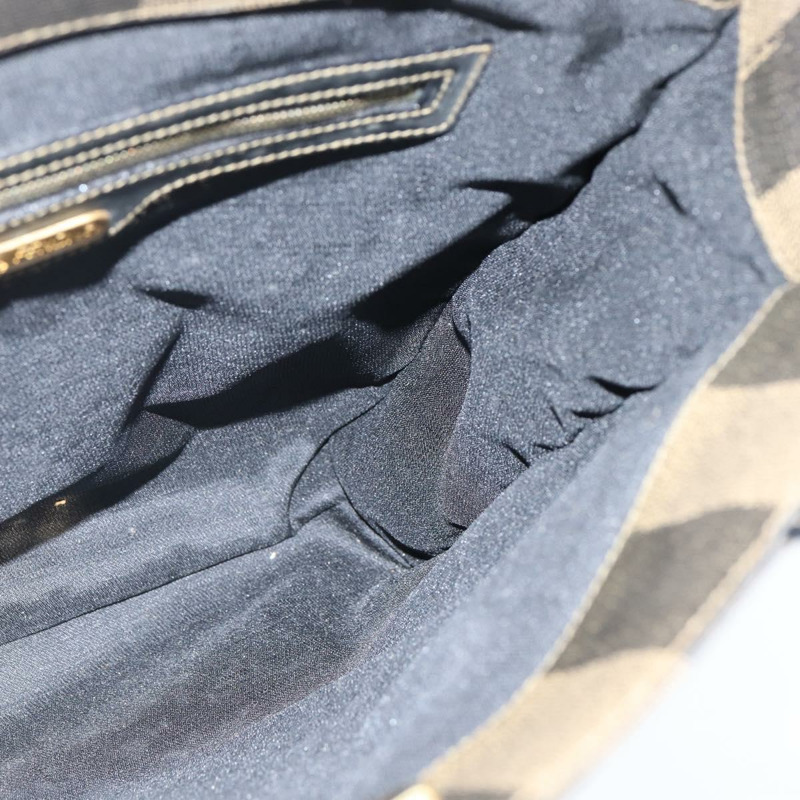 【日本直送】FENDI 胡桃色帆布手提包 PVC 兩用黑色棕色 正品 gh1157-18