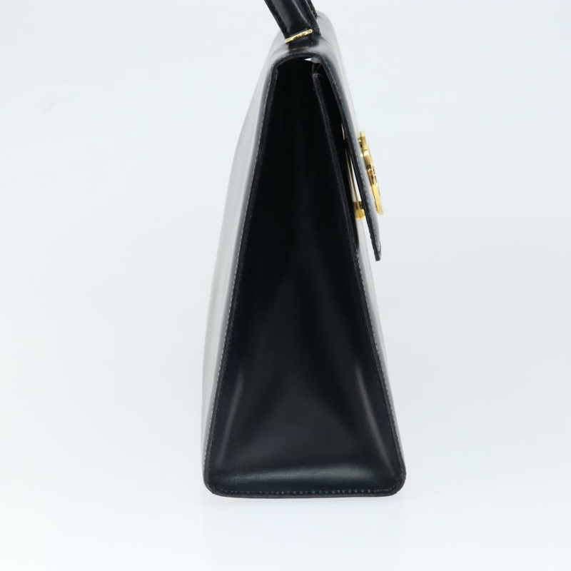 【日本直送】CELINE 圓形手提包 皮革 海軍藍 金色 正品 149129-2