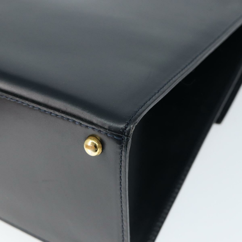 【日本直送】CELINE 圓形手提包 皮革 海軍藍 金色 正品 149129-14