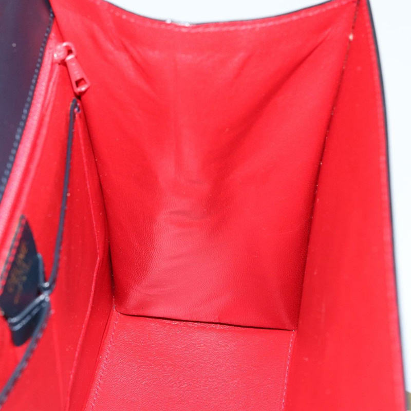 【日本直送】CELINE 圓形手提包 皮革 海軍藍 金色 正品 149129-19