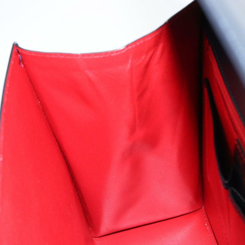 【日本直送】CELINE 圓形手提包 皮革 海軍藍 金色 正品 149129-20