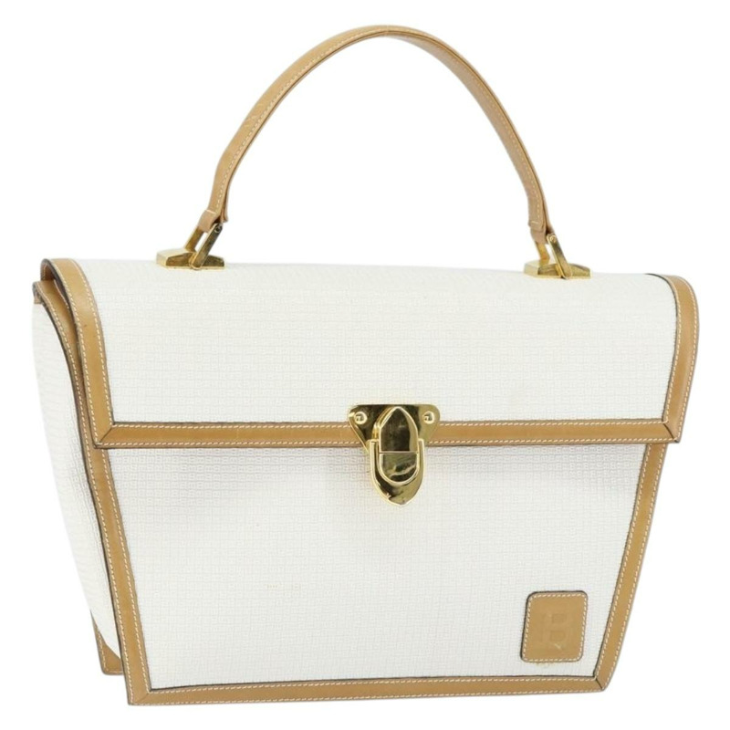 【日本直送】BALLY 手提包 皮革 白色 金色 正品 149153-0