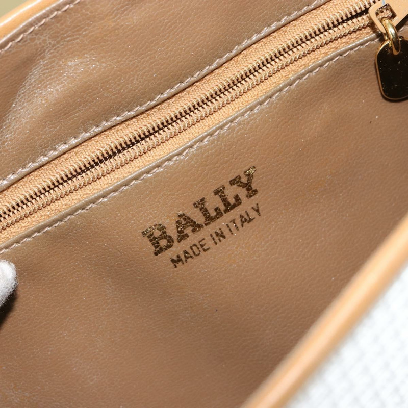 【日本直送】BALLY 手提包 皮革 白色 金色 正品 149153-10