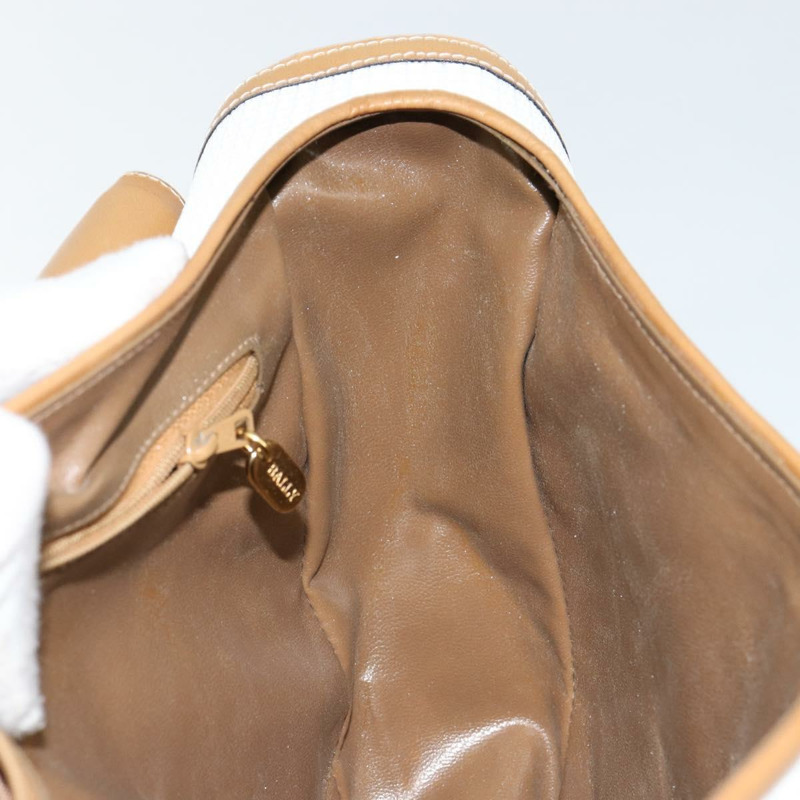 【日本直送】BALLY 手提包 皮革 白色 金色 正品 149153-18