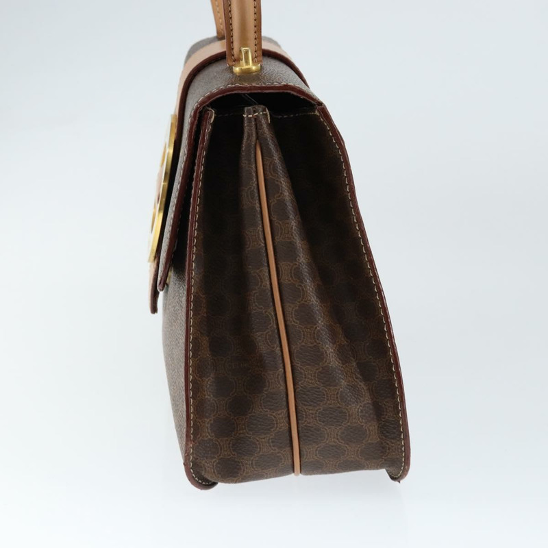 【日本直送】CELINE Circle Macadam帆布手提包 PVC皮革 棕色 金色 正品 149189-3