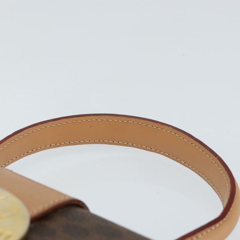 【日本直送】CELINE Circle Macadam帆布手提包 PVC皮革 棕色 金色 正品 149189-7