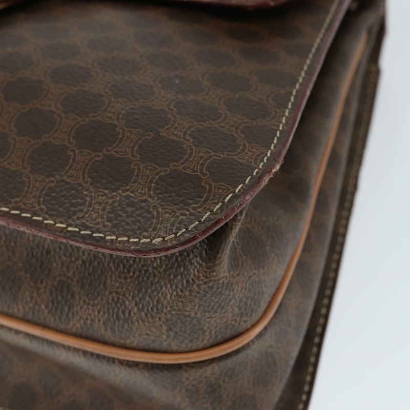 【日本直送】CELINE Circle Macadam帆布手提包 PVC皮革 棕色 金色 正品 149189-8